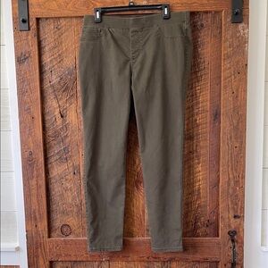 Women's Brown Cropped Pull-On Ankle pants